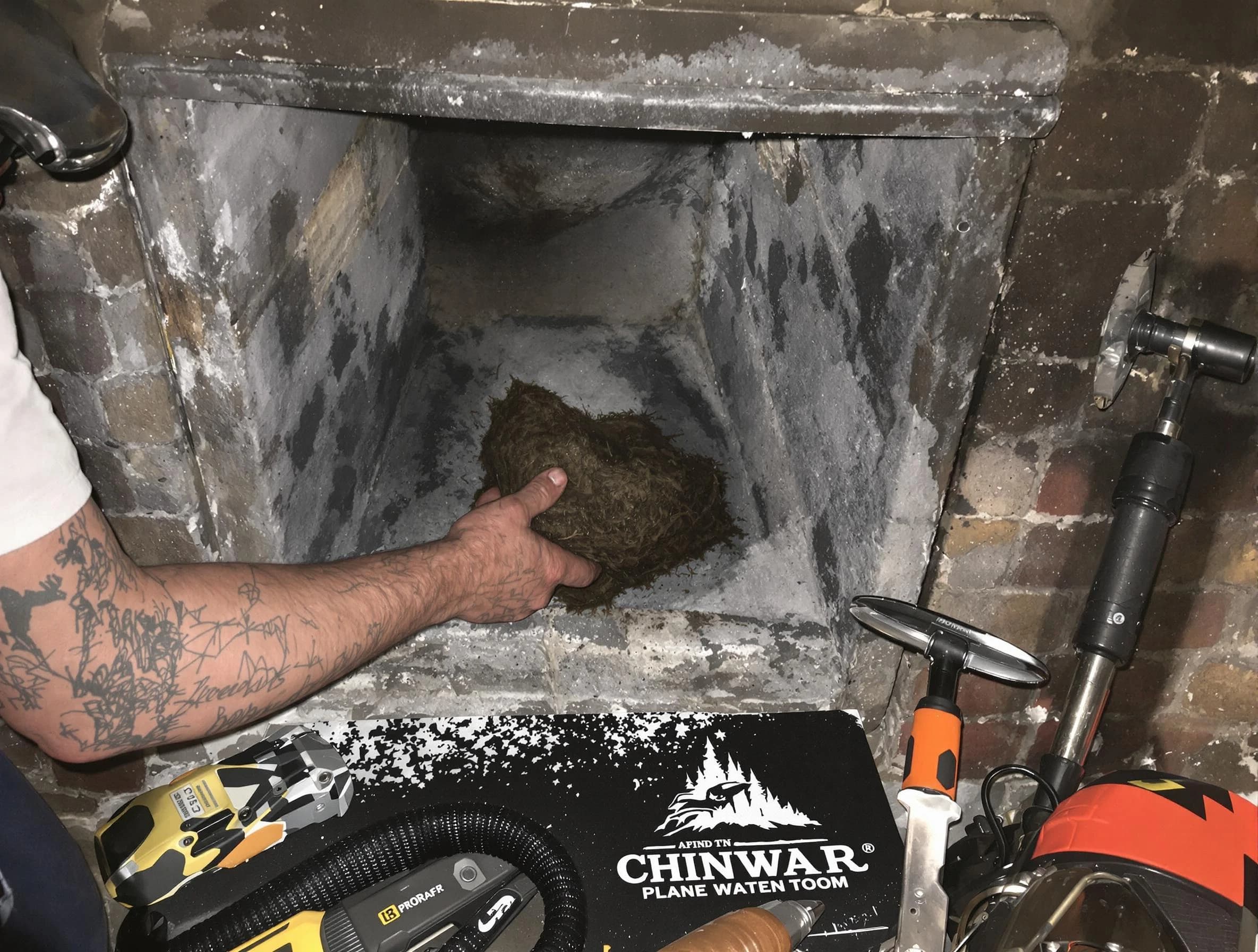 Hanceville Chimney Sweep safely removing debris and screening chimney in Hanceville, AL