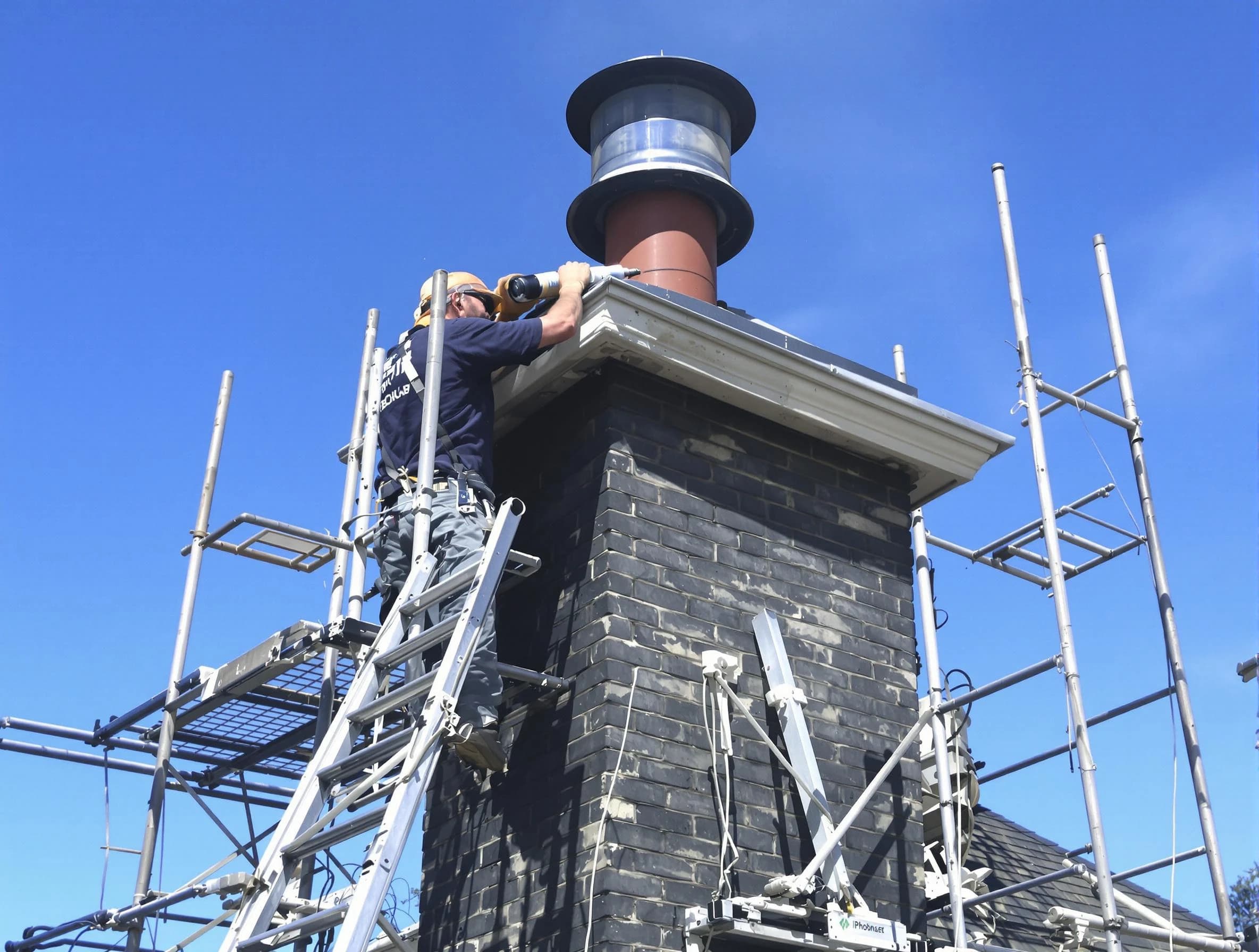 Sturdy chimney crown finished by Hanceville Chimney Sweep in Hanceville, AL