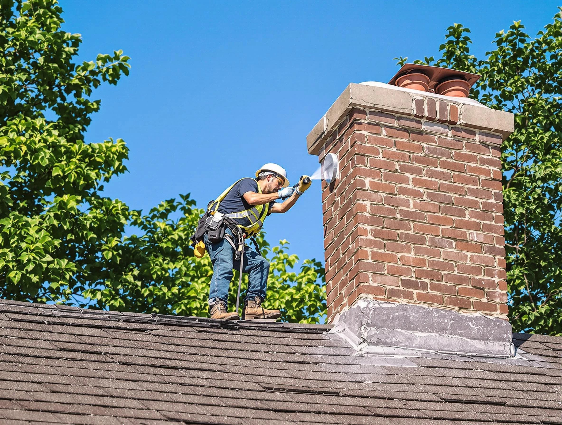 Hanceville Chimney Sweep performing an inspection with advanced tools in Hanceville, AL