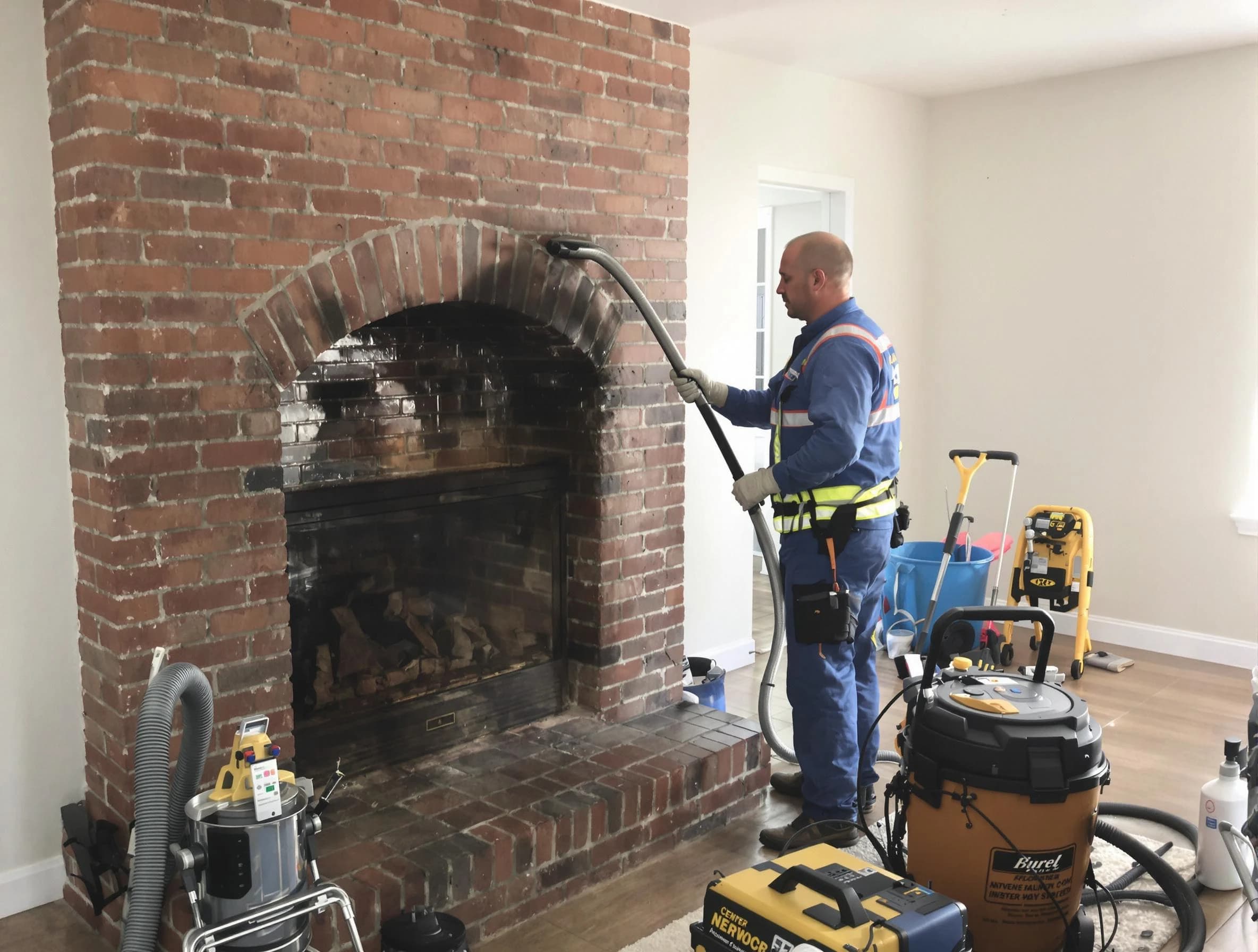 Hanceville Chimney Sweep expert performing detailed chimney sweep in Hanceville, AL