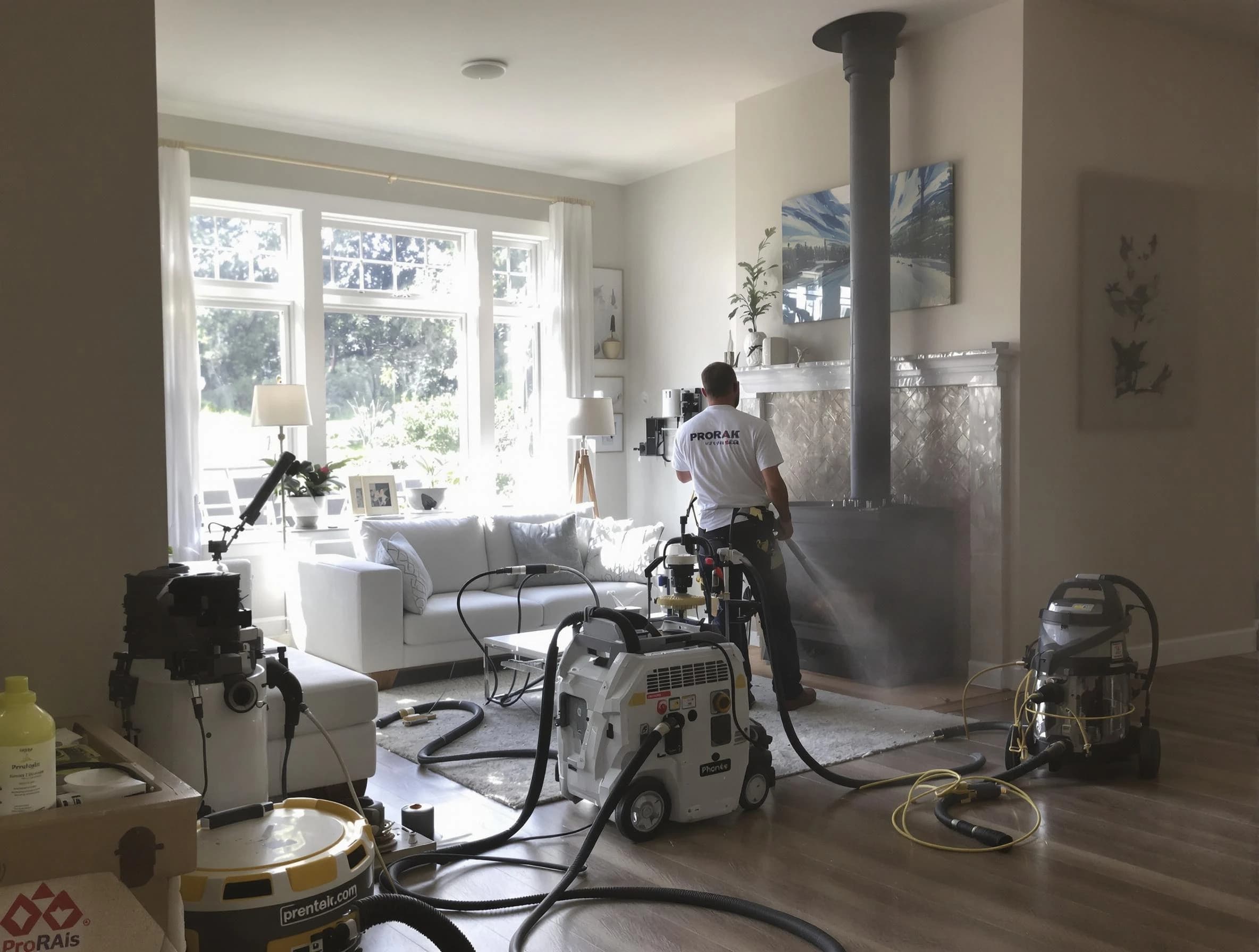 Soot removal service by Hanceville Chimney Sweep for a fireplace in Hanceville, AL