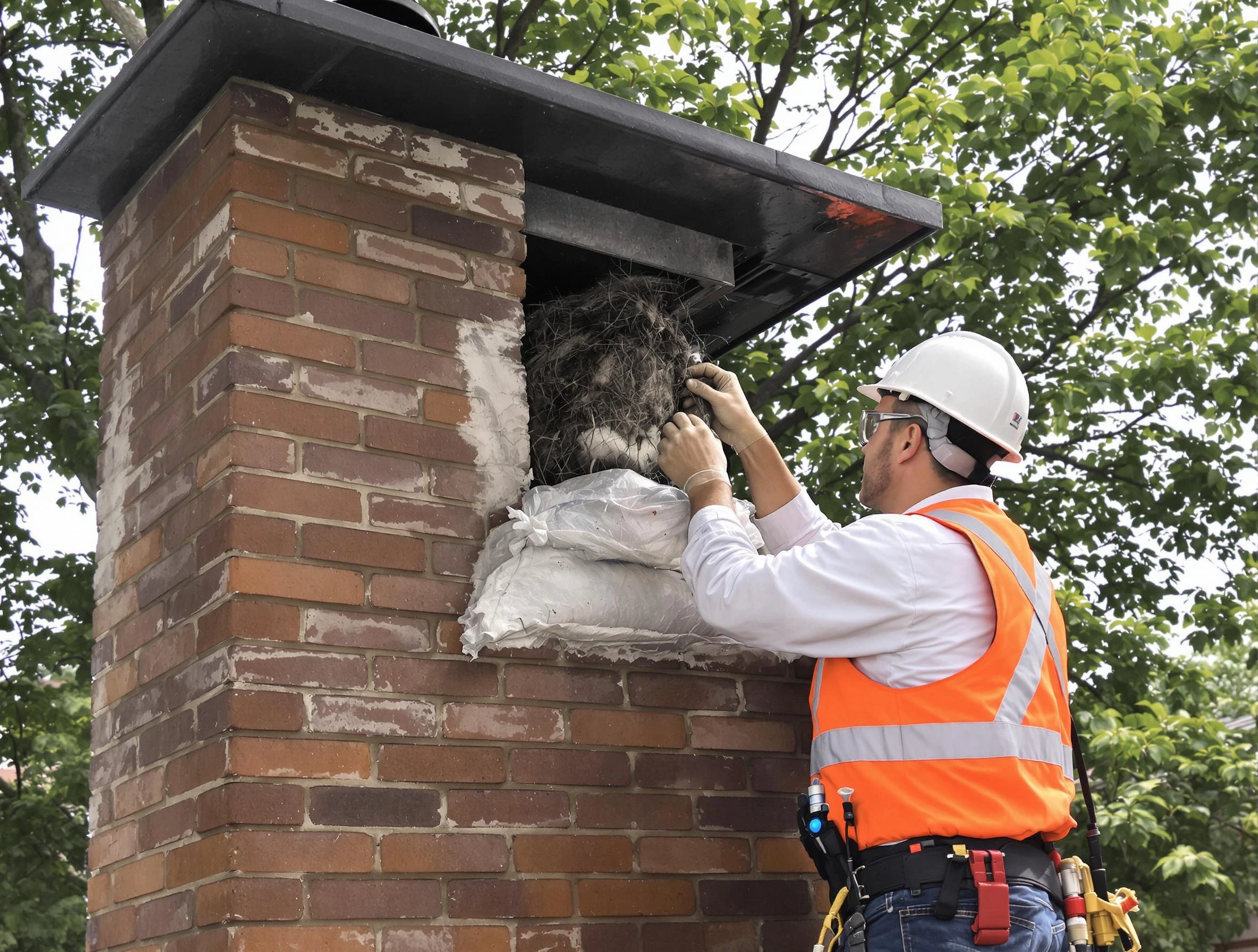 Humane removal of debris and animals by Hanceville Chimney Sweep in Hanceville, AL