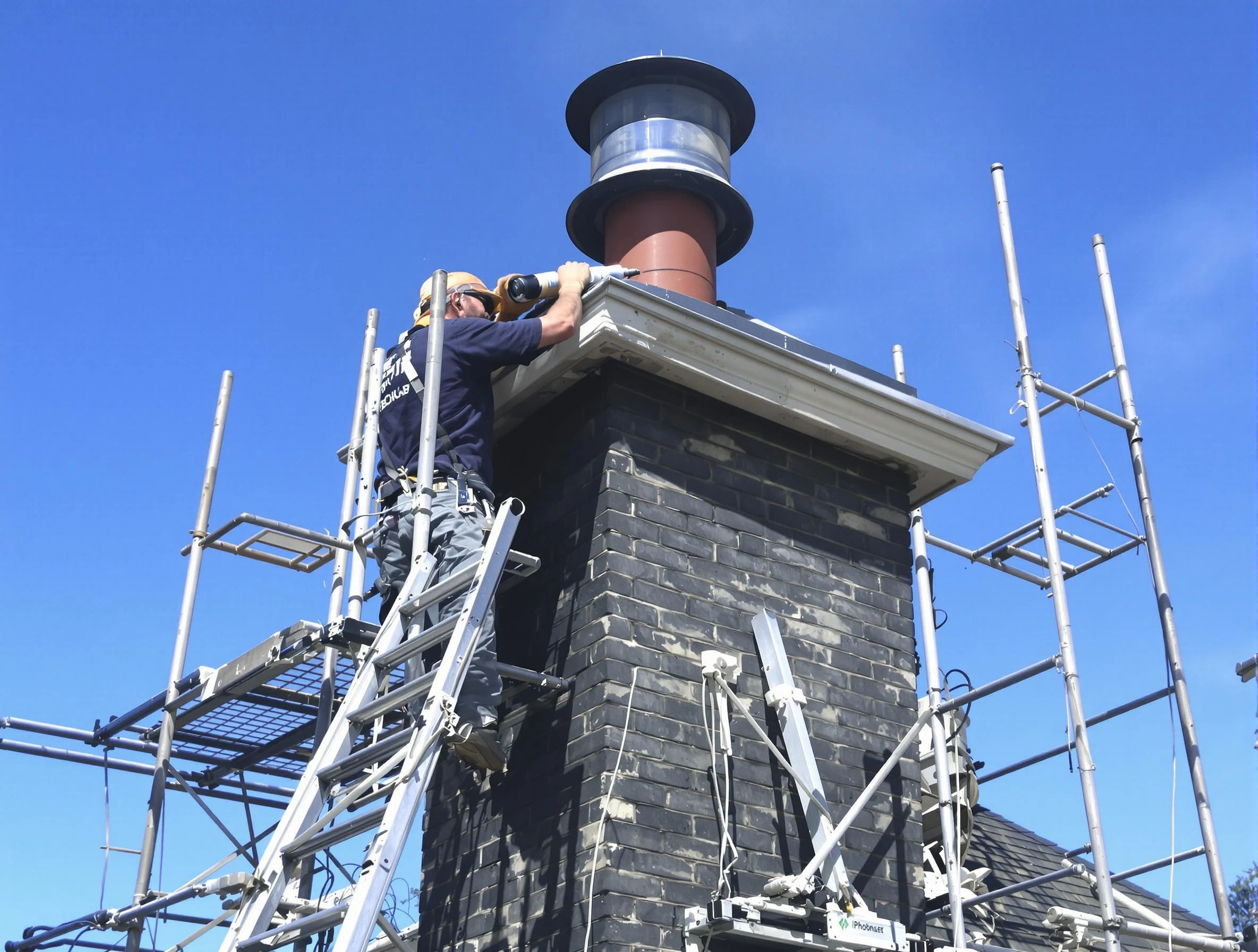 Sturdy chimney crown finished by Hanceville Chimney Sweep in Hanceville, AL