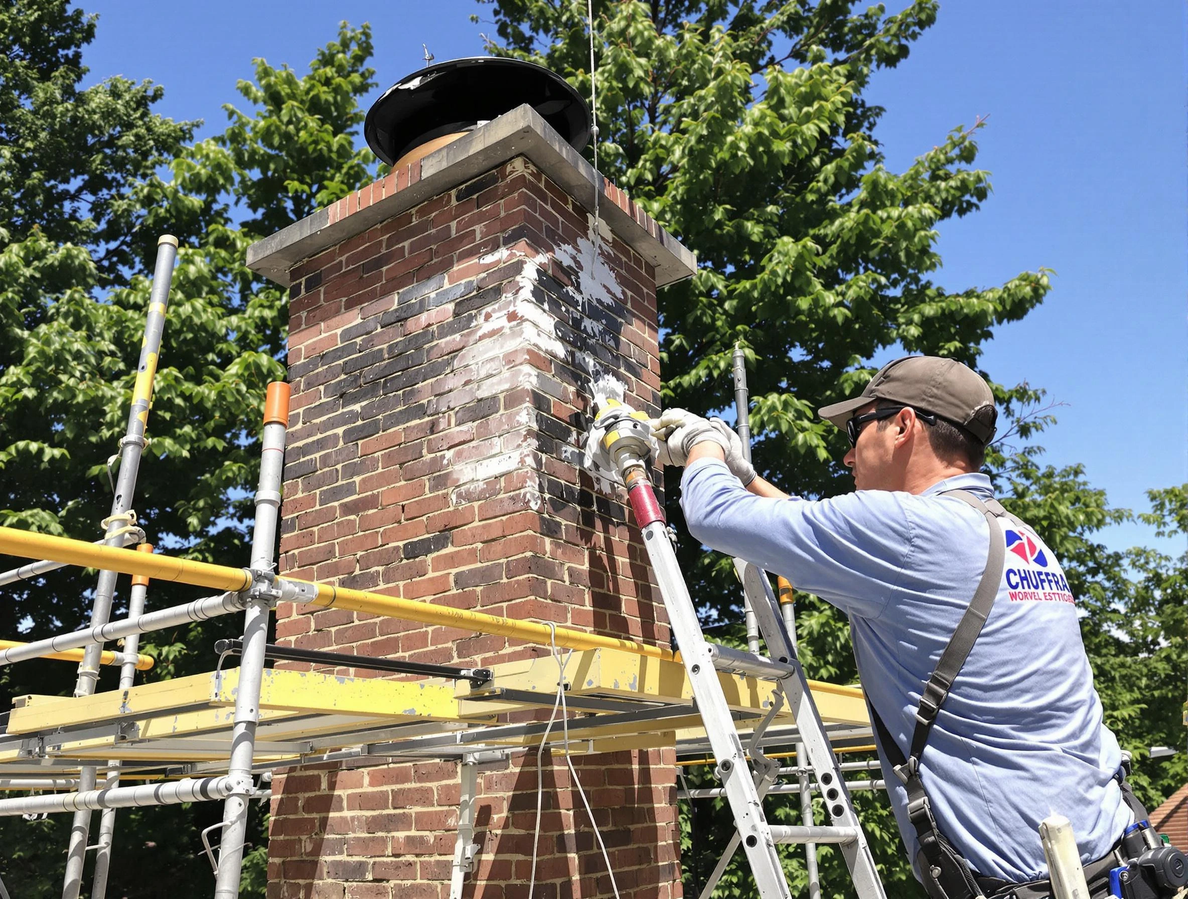 Structural chimney repair by Hanceville Chimney Sweep in Hanceville, AL