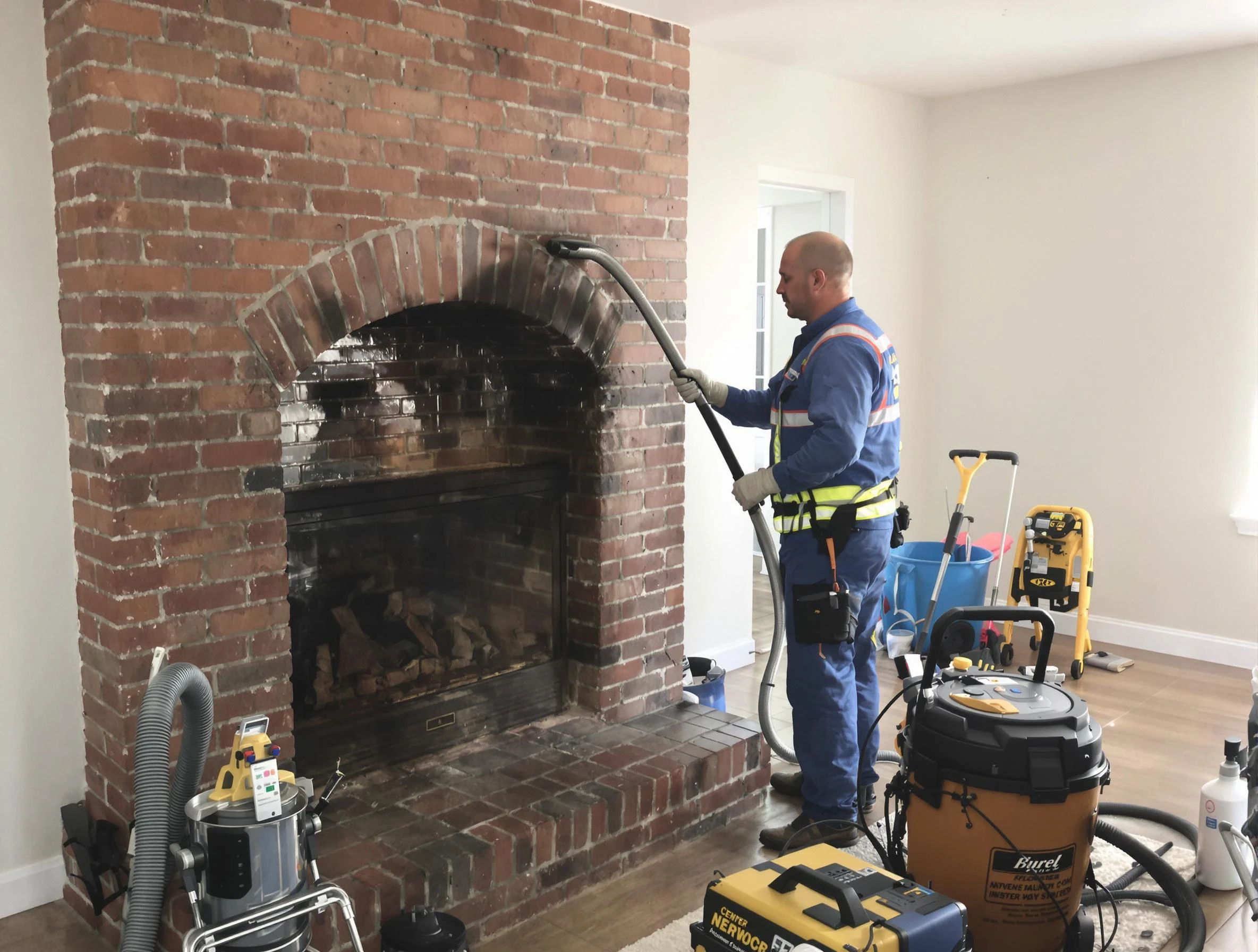 Hanceville Chimney Sweep expert performing detailed chimney sweep in Hanceville, AL