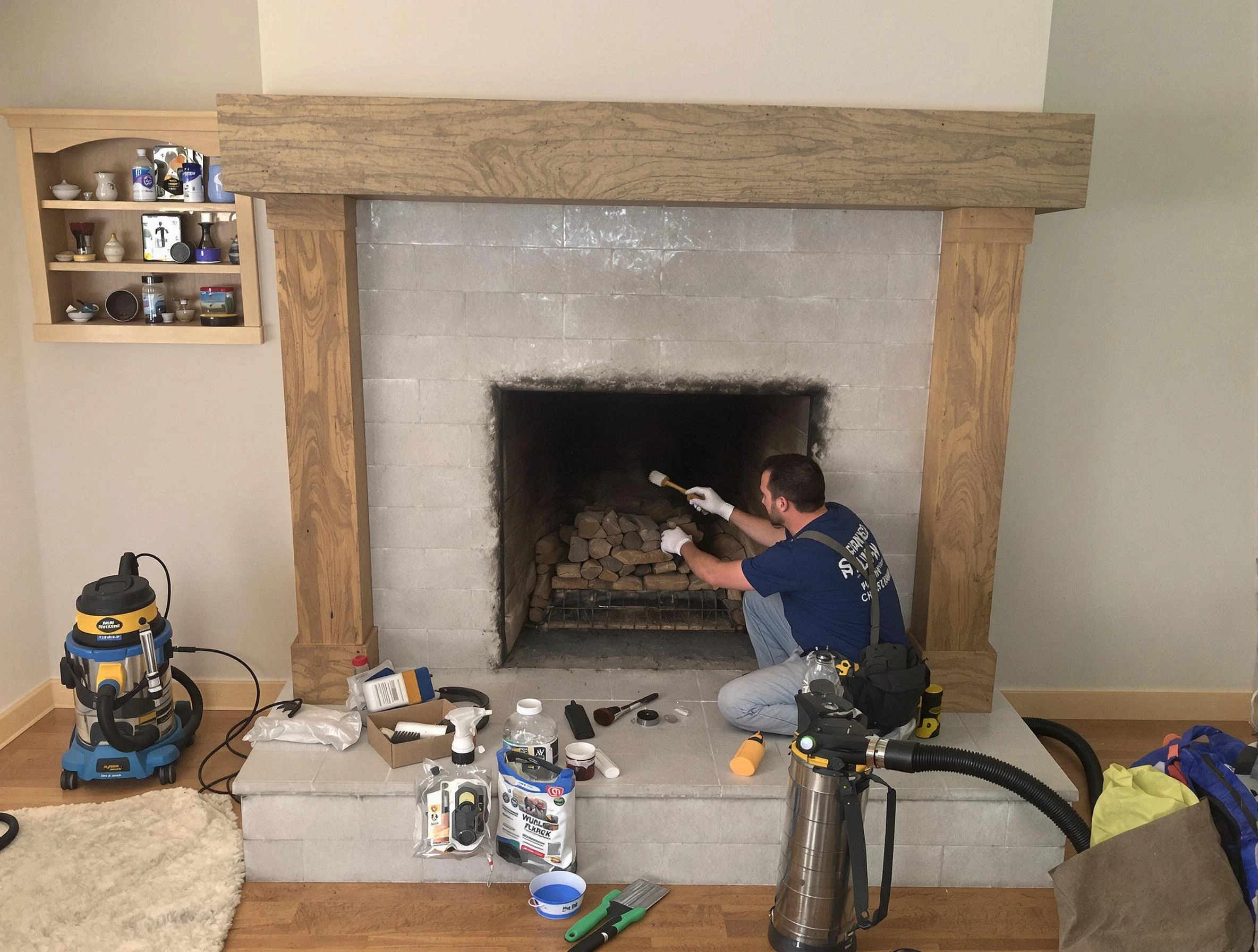 Detailed creosote removal process by Hanceville Chimney Sweep in Hanceville, AL